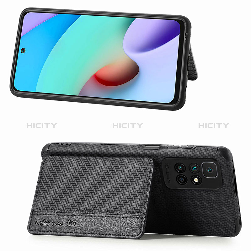 Silikon Hülle Handyhülle Ultra Dünn Schutzhülle Tasche Flexible mit Magnetisch S01D für Xiaomi Redmi Note 11 4G (2021) groß