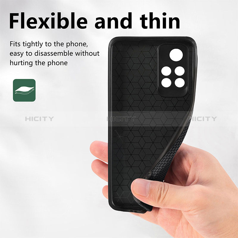 Silikon Hülle Handyhülle Ultra Dünn Schutzhülle Tasche Flexible mit Magnetisch S01D für Xiaomi Redmi Note 11 5G