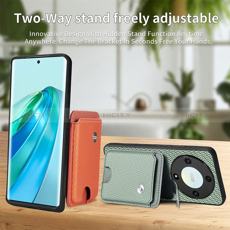 Silikon Hülle Handyhülle Ultra Dünn Schutzhülle Tasche Flexible mit Magnetisch S02D für Huawei Honor Magic5 Lite 5G