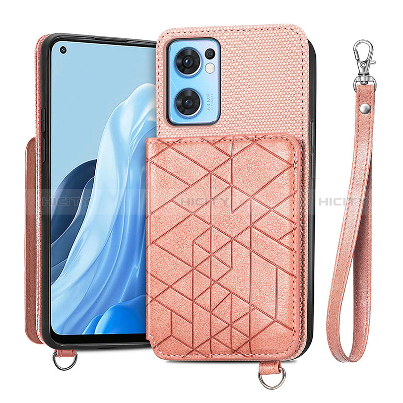 Silikon Hülle Handyhülle Ultra Dünn Schutzhülle Tasche Flexible mit Magnetisch S02D für OnePlus Nord CE 2 5G Rosegold