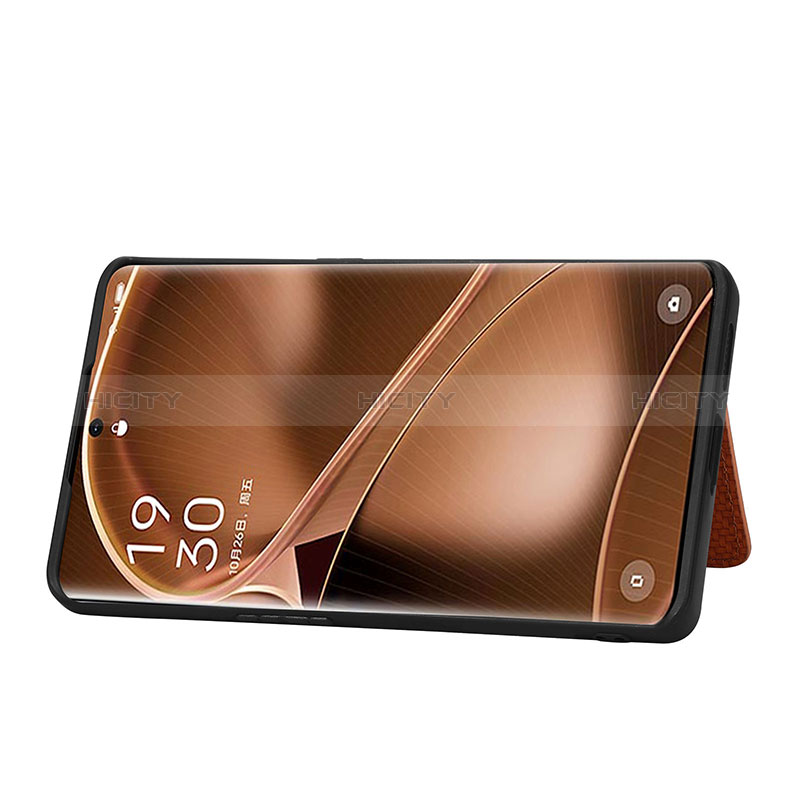 Silikon Hülle Handyhülle Ultra Dünn Schutzhülle Tasche Flexible mit Magnetisch S02D für Oppo Find X6 5G groß