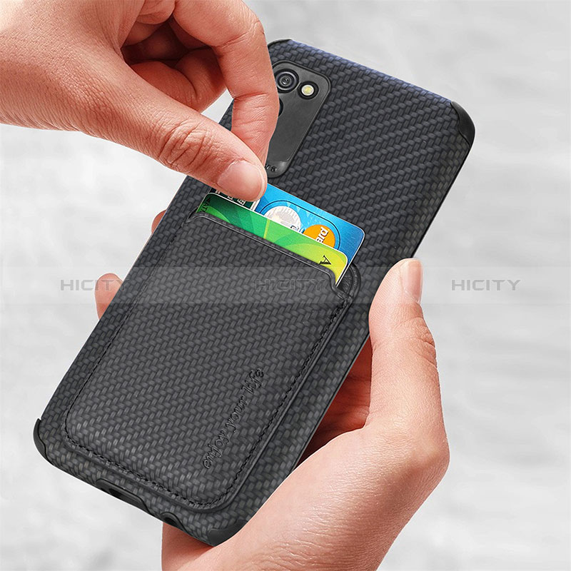 Silikon Hülle Handyhülle Ultra Dünn Schutzhülle Tasche Flexible mit Magnetisch S02D für Samsung Galaxy A02s