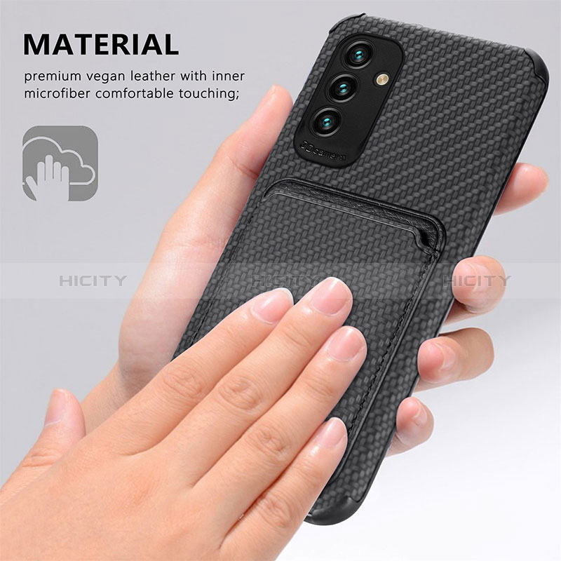 Silikon Hülle Handyhülle Ultra Dünn Schutzhülle Tasche Flexible mit Magnetisch S02D für Samsung Galaxy A04s groß