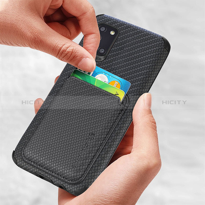 Silikon Hülle Handyhülle Ultra Dünn Schutzhülle Tasche Flexible mit Magnetisch S02D für Samsung Galaxy A31