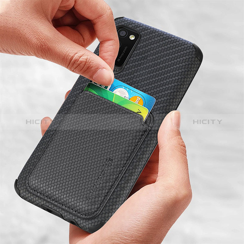 Silikon Hülle Handyhülle Ultra Dünn Schutzhülle Tasche Flexible mit Magnetisch S02D für Samsung Galaxy A41 groß