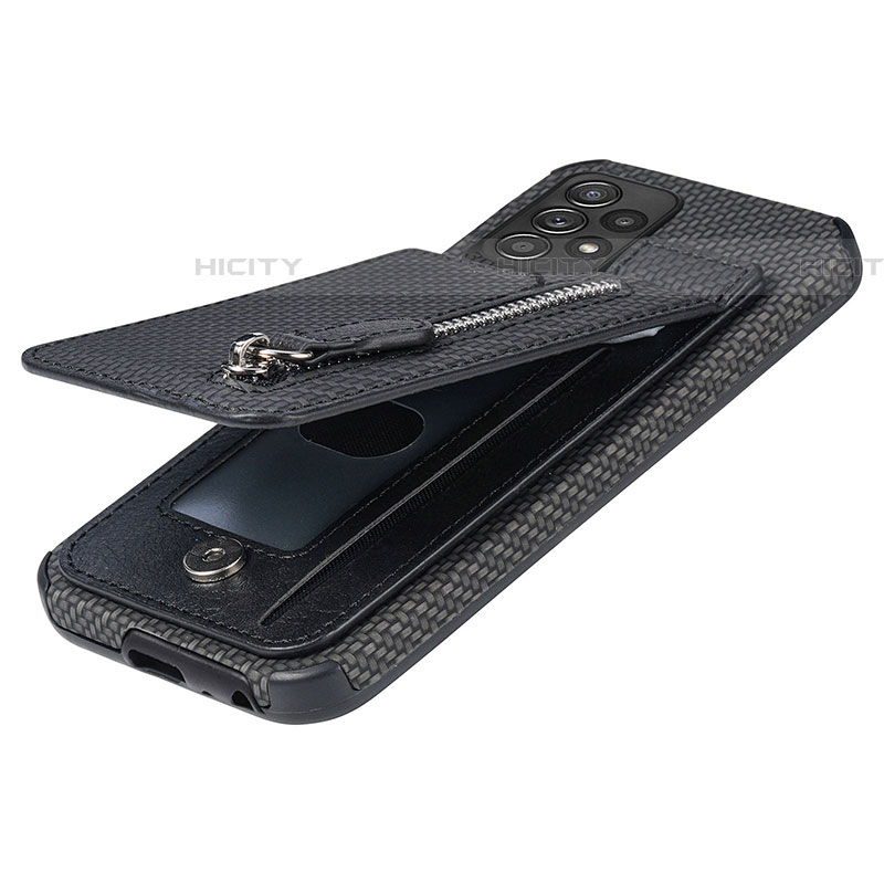 Silikon Hülle Handyhülle Ultra Dünn Schutzhülle Tasche Flexible mit Magnetisch S02D für Samsung Galaxy A52 4G groß