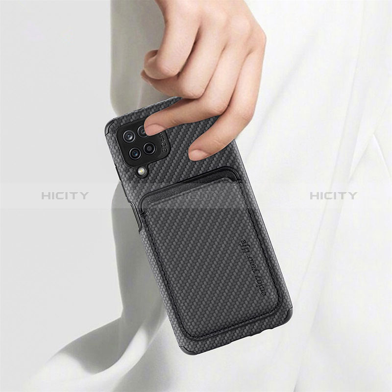 Silikon Hülle Handyhülle Ultra Dünn Schutzhülle Tasche Flexible mit Magnetisch S02D für Samsung Galaxy F12