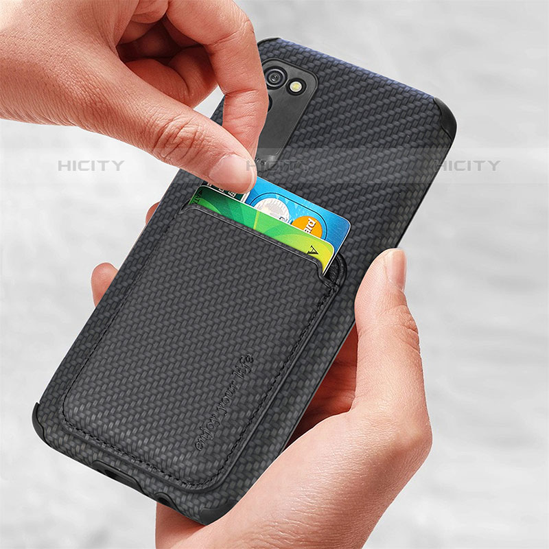 Silikon Hülle Handyhülle Ultra Dünn Schutzhülle Tasche Flexible mit Magnetisch S02D für Samsung Galaxy M02s