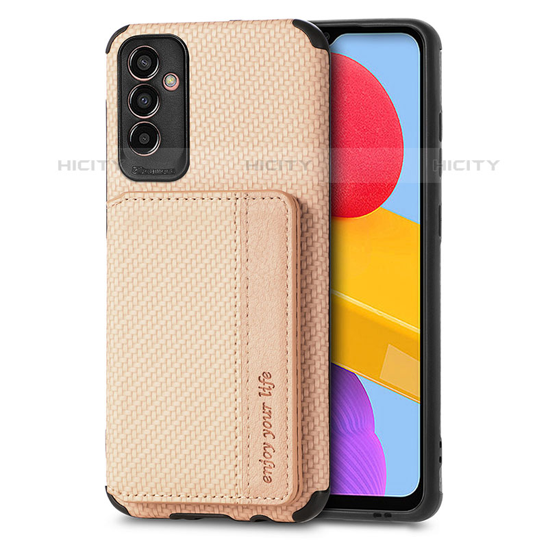 Silikon Hülle Handyhülle Ultra Dünn Schutzhülle Tasche Flexible mit Magnetisch S02D für Samsung Galaxy M13 5G Gold