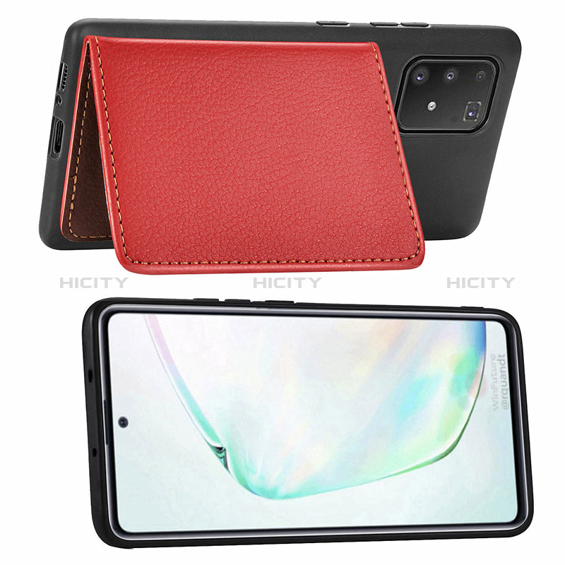 Silikon Hülle Handyhülle Ultra Dünn Schutzhülle Tasche Flexible mit Magnetisch S02D für Samsung Galaxy M80S groß