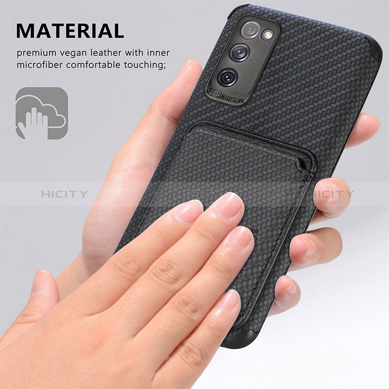 Silikon Hülle Handyhülle Ultra Dünn Schutzhülle Tasche Flexible mit Magnetisch S02D für Samsung Galaxy S20 FE 4G groß