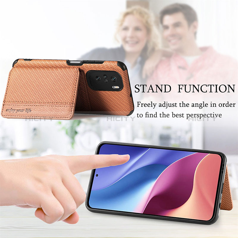 Silikon Hülle Handyhülle Ultra Dünn Schutzhülle Tasche Flexible mit Magnetisch S02D für Xiaomi Mi 11X 5G groß