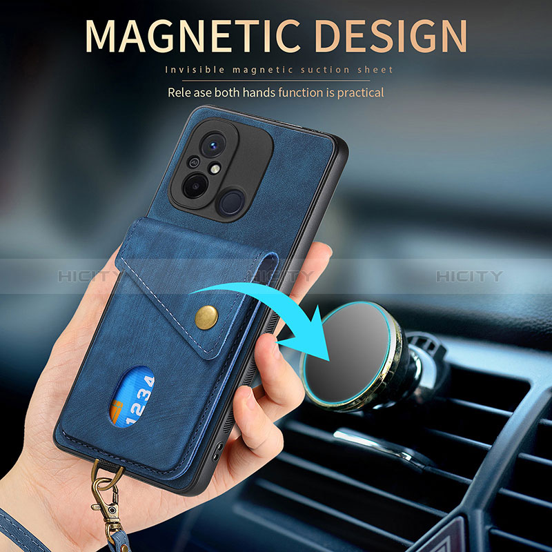 Silikon Hülle Handyhülle Ultra Dünn Schutzhülle Tasche Flexible mit Magnetisch S02D für Xiaomi Poco C55 groß