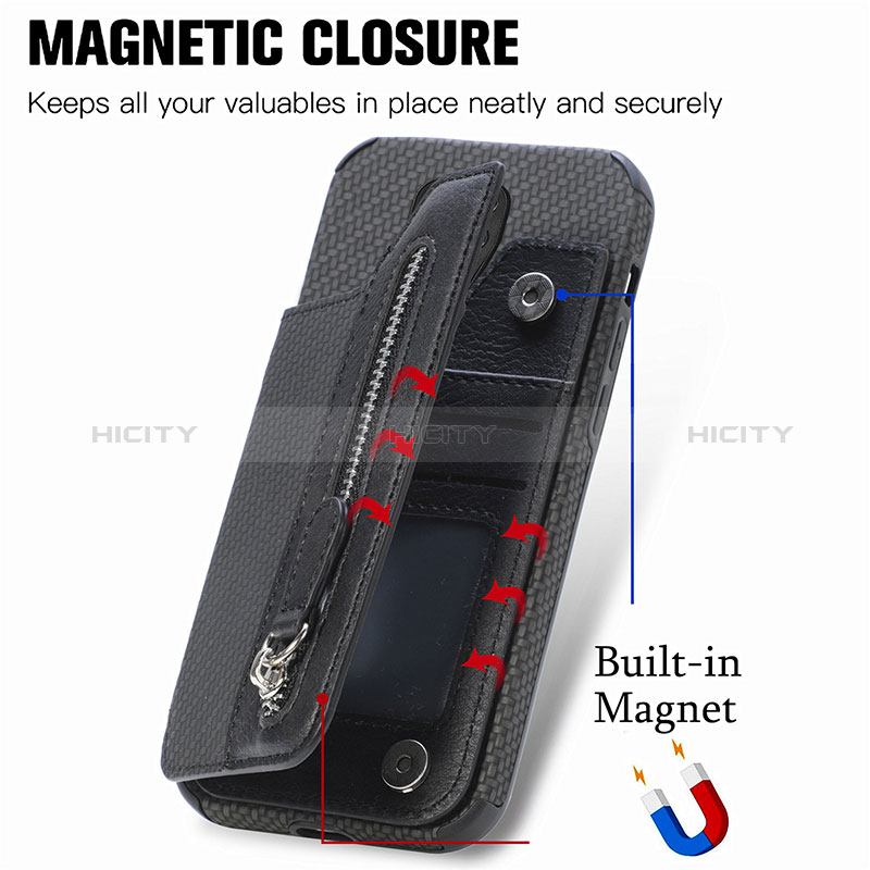 Silikon Hülle Handyhülle Ultra Dünn Schutzhülle Tasche Flexible mit Magnetisch S02D für Xiaomi Poco M2 Pro