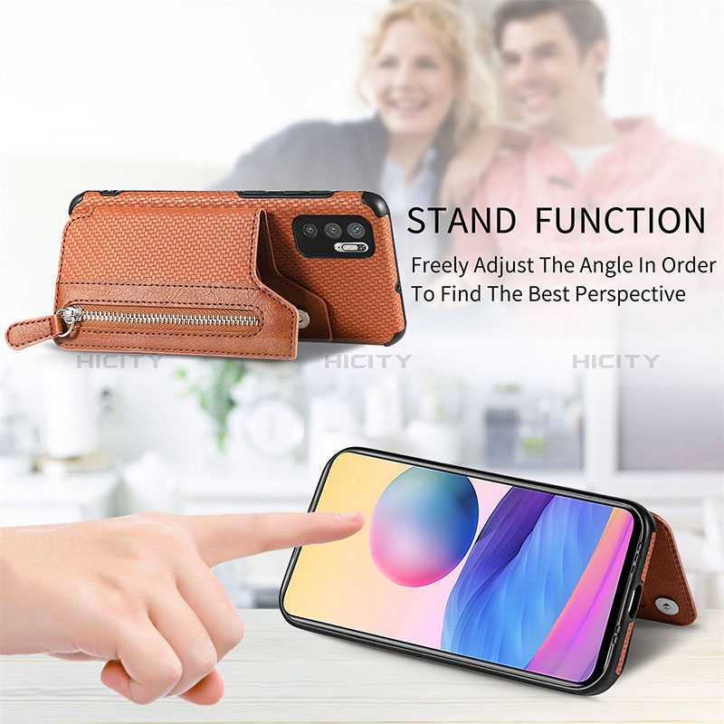 Silikon Hülle Handyhülle Ultra Dünn Schutzhülle Tasche Flexible mit Magnetisch S02D für Xiaomi POCO M3 Pro 5G