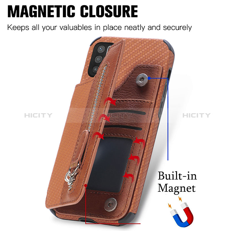 Silikon Hülle Handyhülle Ultra Dünn Schutzhülle Tasche Flexible mit Magnetisch S02D für Xiaomi POCO M3 Pro 5G groß