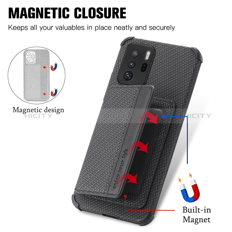 Silikon Hülle Handyhülle Ultra Dünn Schutzhülle Tasche Flexible mit Magnetisch S02D für Xiaomi Poco X3 GT 5G