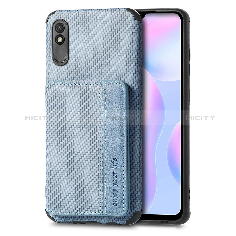 Silikon Hülle Handyhülle Ultra Dünn Schutzhülle Tasche Flexible mit Magnetisch S02D für Xiaomi Redmi 9A