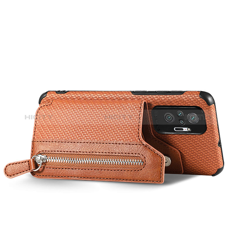 Silikon Hülle Handyhülle Ultra Dünn Schutzhülle Tasche Flexible mit Magnetisch S02D für Xiaomi Redmi Note 10 Pro 4G