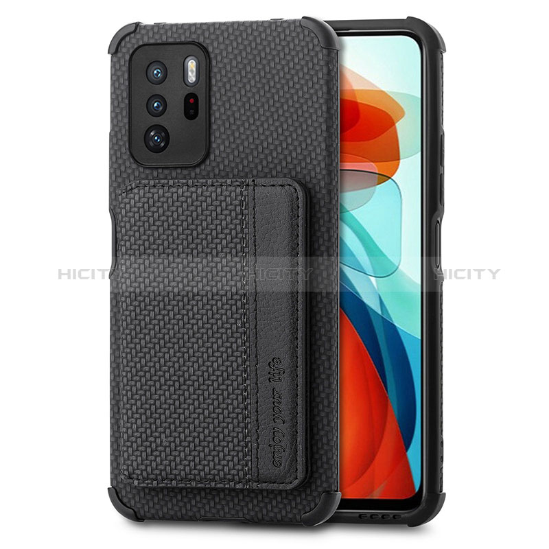 Silikon Hülle Handyhülle Ultra Dünn Schutzhülle Tasche Flexible mit Magnetisch S02D für Xiaomi Redmi Note 10 Pro 5G groß