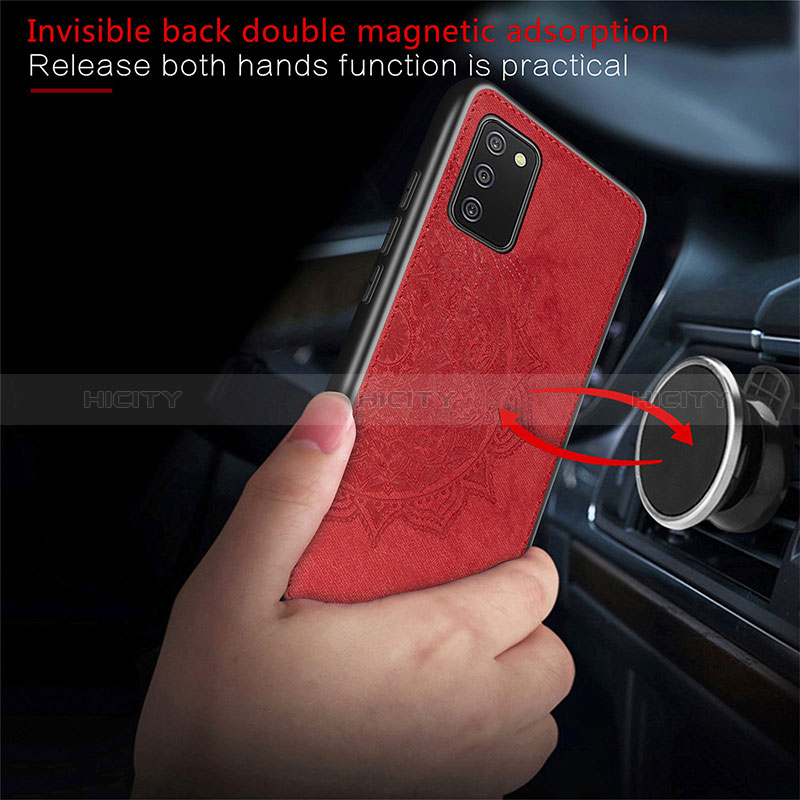 Silikon Hülle Handyhülle Ultra Dünn Schutzhülle Tasche Flexible mit Magnetisch S03D für Samsung Galaxy A02s