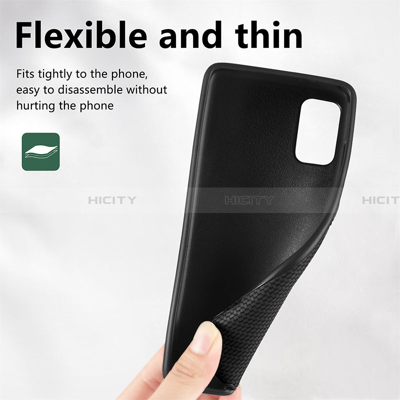 Silikon Hülle Handyhülle Ultra Dünn Schutzhülle Tasche Flexible mit Magnetisch S03D für Samsung Galaxy A22 4G