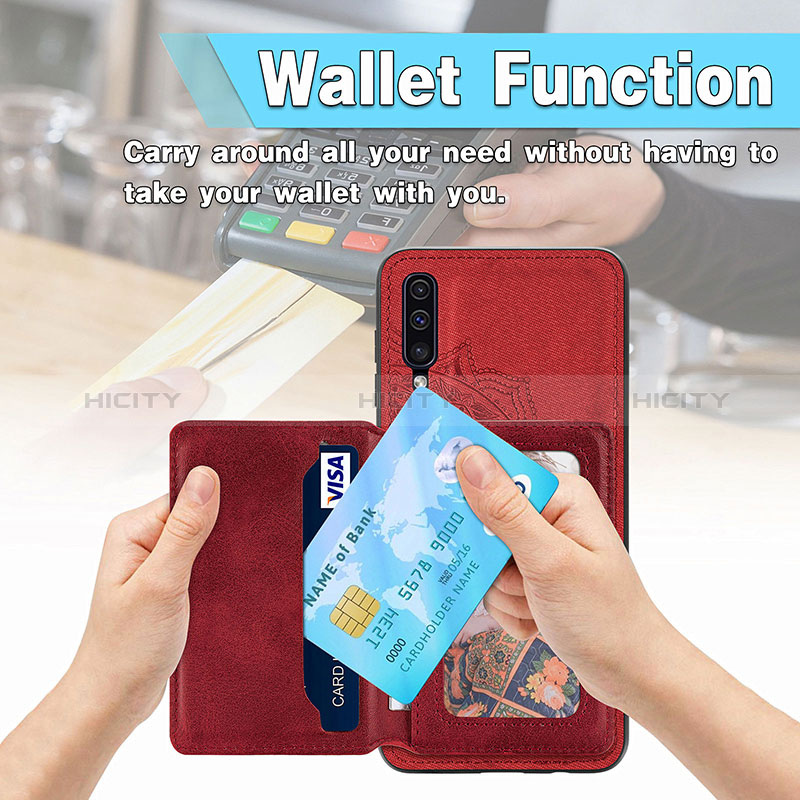 Silikon Hülle Handyhülle Ultra Dünn Schutzhülle Tasche Flexible mit Magnetisch S03D für Samsung Galaxy A30S