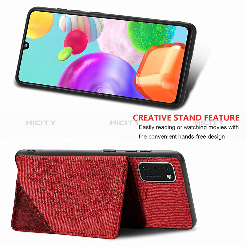 Silikon Hülle Handyhülle Ultra Dünn Schutzhülle Tasche Flexible mit Magnetisch S03D für Samsung Galaxy A41 groß