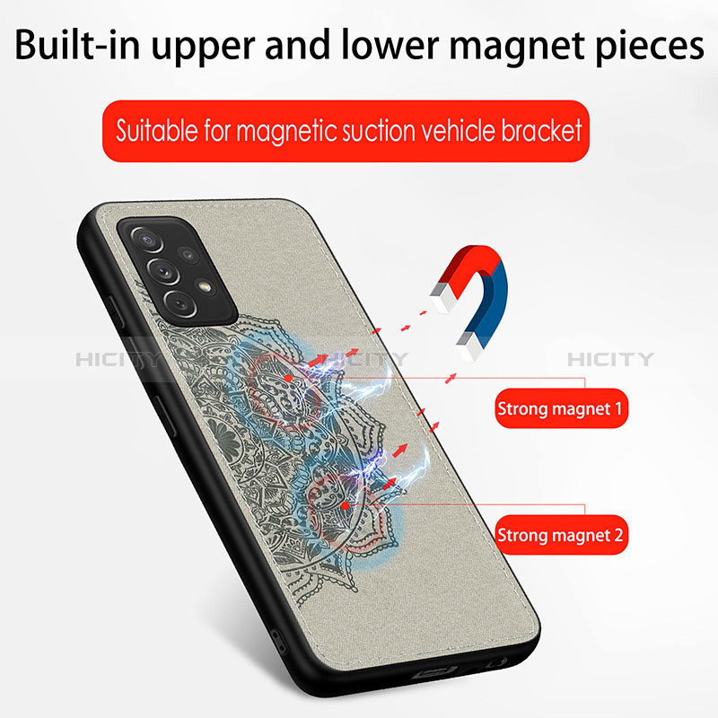 Silikon Hülle Handyhülle Ultra Dünn Schutzhülle Tasche Flexible mit Magnetisch S03D für Samsung Galaxy A52s 5G