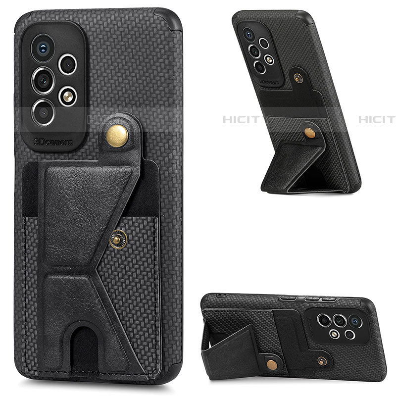 Silikon Hülle Handyhülle Ultra Dünn Schutzhülle Tasche Flexible mit Magnetisch S03D für Samsung Galaxy A53 5G groß