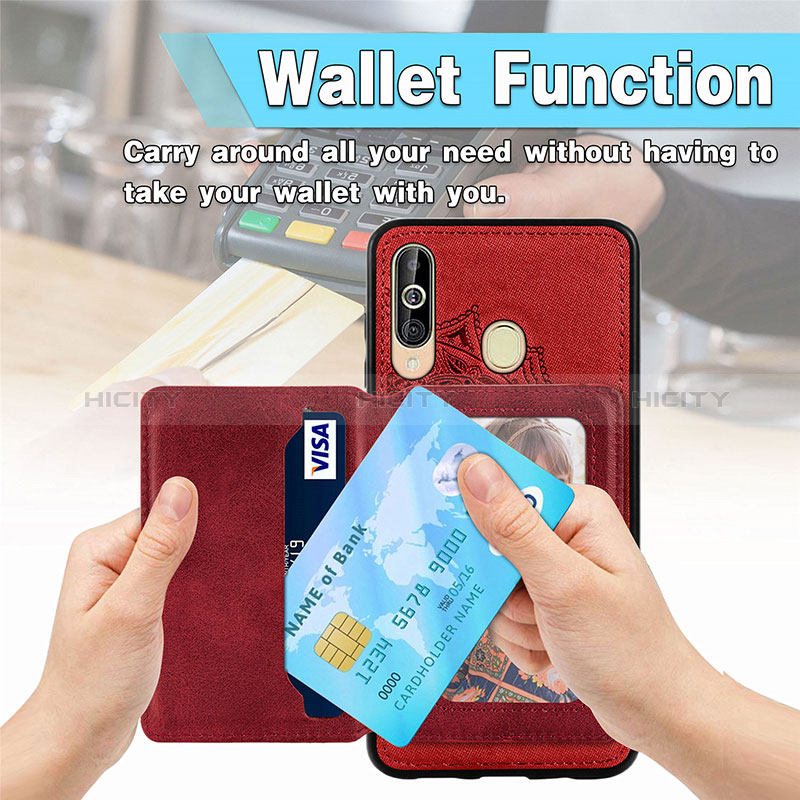 Silikon Hülle Handyhülle Ultra Dünn Schutzhülle Tasche Flexible mit Magnetisch S03D für Samsung Galaxy M40 groß