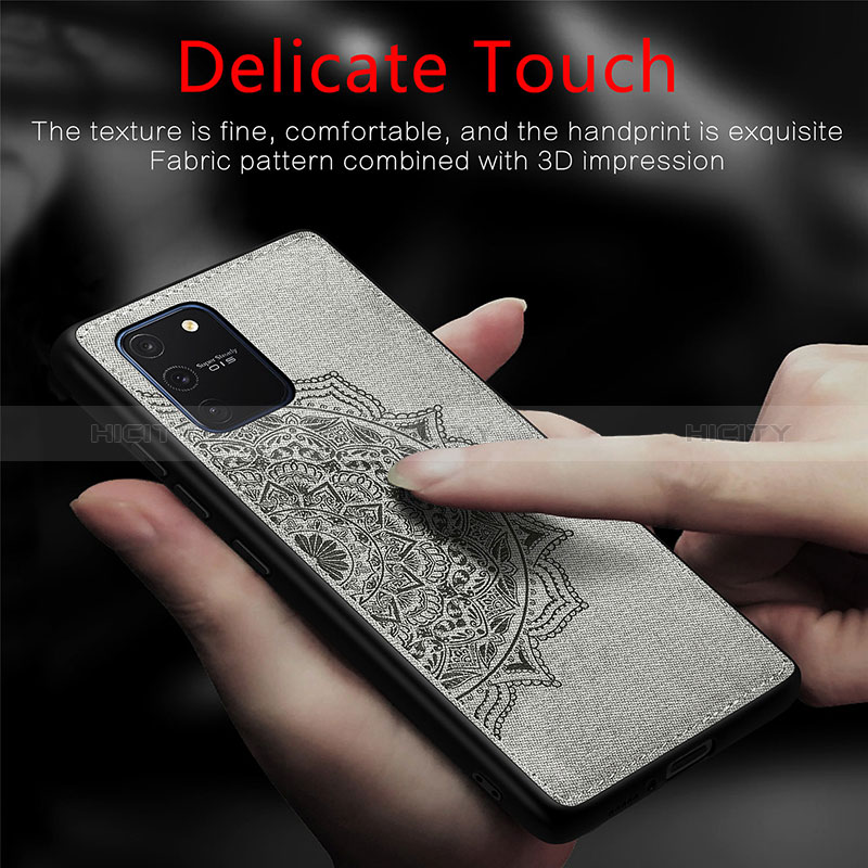 Silikon Hülle Handyhülle Ultra Dünn Schutzhülle Tasche Flexible mit Magnetisch S03D für Samsung Galaxy S10 Lite