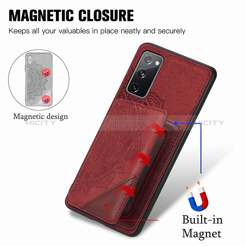 Silikon Hülle Handyhülle Ultra Dünn Schutzhülle Tasche Flexible mit Magnetisch S03D für Samsung Galaxy S20 FE (2022) 5G groß