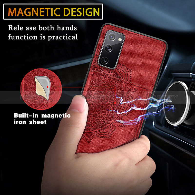 Silikon Hülle Handyhülle Ultra Dünn Schutzhülle Tasche Flexible mit Magnetisch S03D für Samsung Galaxy S20 FE (2022) 5G