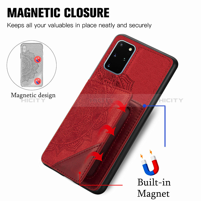 Silikon Hülle Handyhülle Ultra Dünn Schutzhülle Tasche Flexible mit Magnetisch S03D für Samsung Galaxy S20 Plus groß