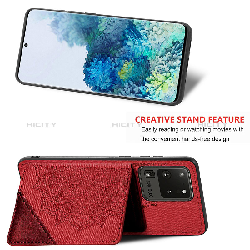 Silikon Hülle Handyhülle Ultra Dünn Schutzhülle Tasche Flexible mit Magnetisch S03D für Samsung Galaxy S20 Ultra