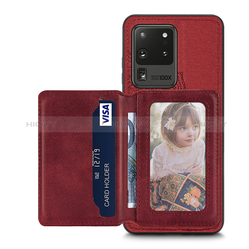 Silikon Hülle Handyhülle Ultra Dünn Schutzhülle Tasche Flexible mit Magnetisch S03D für Samsung Galaxy S20 Ultra
