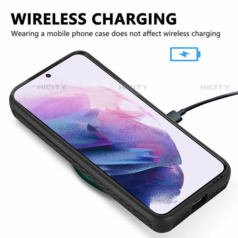 Silikon Hülle Handyhülle Ultra Dünn Schutzhülle Tasche Flexible mit Magnetisch S03D für Samsung Galaxy S21 5G