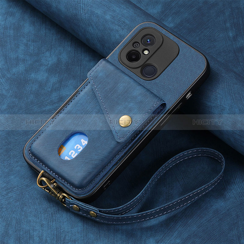 Silikon Hülle Handyhülle Ultra Dünn Schutzhülle Tasche Flexible mit Magnetisch S03D für Xiaomi Poco C55 Blau Plus