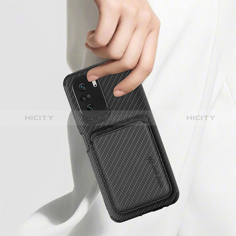 Silikon Hülle Handyhülle Ultra Dünn Schutzhülle Tasche Flexible mit Magnetisch S03D für Xiaomi Poco F3 5G groß