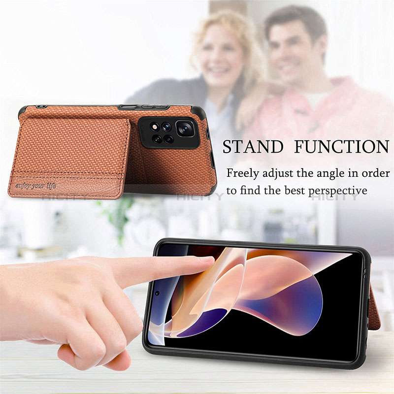 Silikon Hülle Handyhülle Ultra Dünn Schutzhülle Tasche Flexible mit Magnetisch S03D für Xiaomi Poco X4 NFC