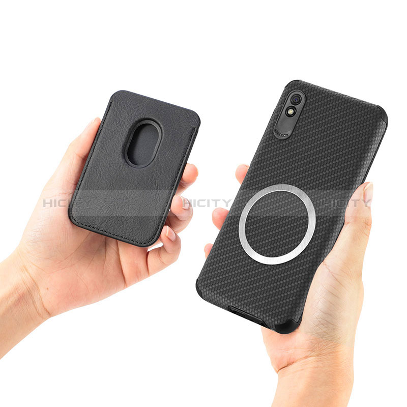 Silikon Hülle Handyhülle Ultra Dünn Schutzhülle Tasche Flexible mit Magnetisch S03D für Xiaomi Redmi 9i