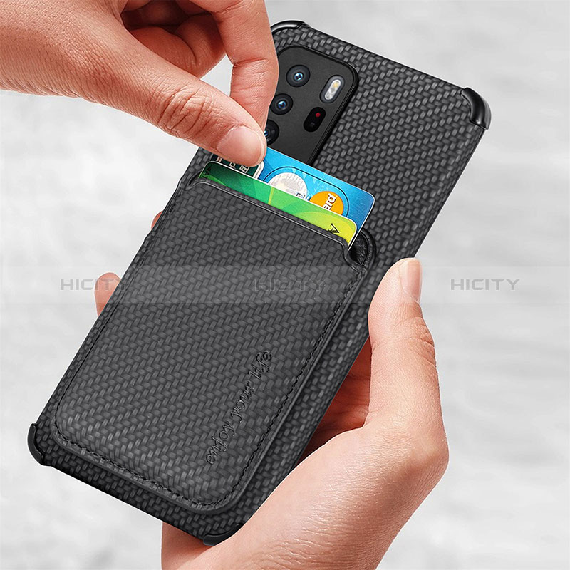 Silikon Hülle Handyhülle Ultra Dünn Schutzhülle Tasche Flexible mit Magnetisch S03D für Xiaomi Redmi Note 10 Pro 5G groß