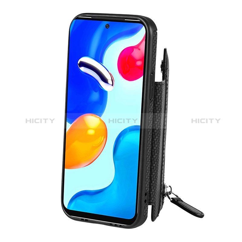 Silikon Hülle Handyhülle Ultra Dünn Schutzhülle Tasche Flexible mit Magnetisch S03D für Xiaomi Redmi Note 11 4G (2022) groß