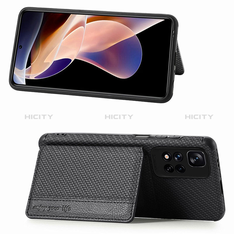 Silikon Hülle Handyhülle Ultra Dünn Schutzhülle Tasche Flexible mit Magnetisch S03D für Xiaomi Redmi Note 11 Pro+ Plus 5G groß