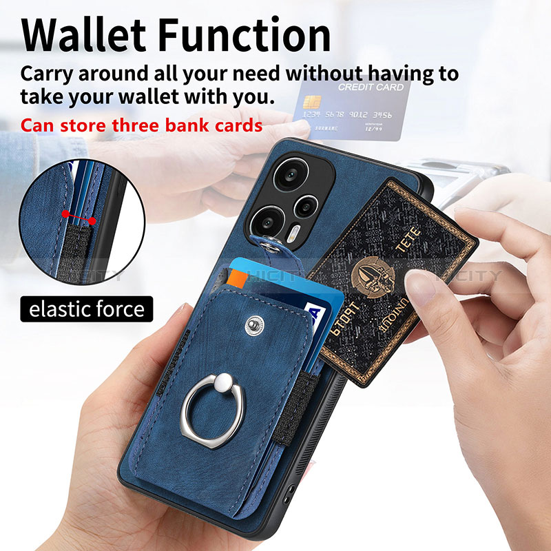 Silikon Hülle Handyhülle Ultra Dünn Schutzhülle Tasche Flexible mit Magnetisch S03D für Xiaomi Redmi Note 12 Turbo 5G groß