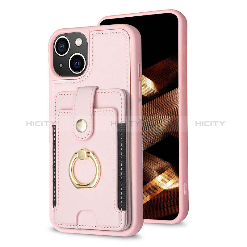 Silikon Hülle Handyhülle Ultra Dünn Schutzhülle Tasche Flexible mit Magnetisch S04D für Apple iPhone 13 Rosegold