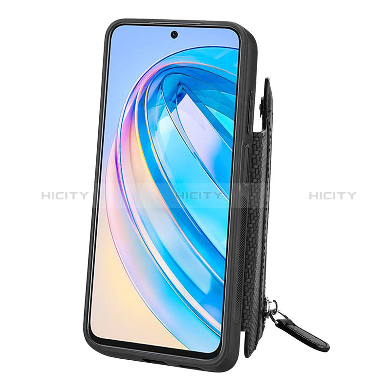 Silikon Hülle Handyhülle Ultra Dünn Schutzhülle Tasche Flexible mit Magnetisch S04D für Huawei Honor X8a 4G