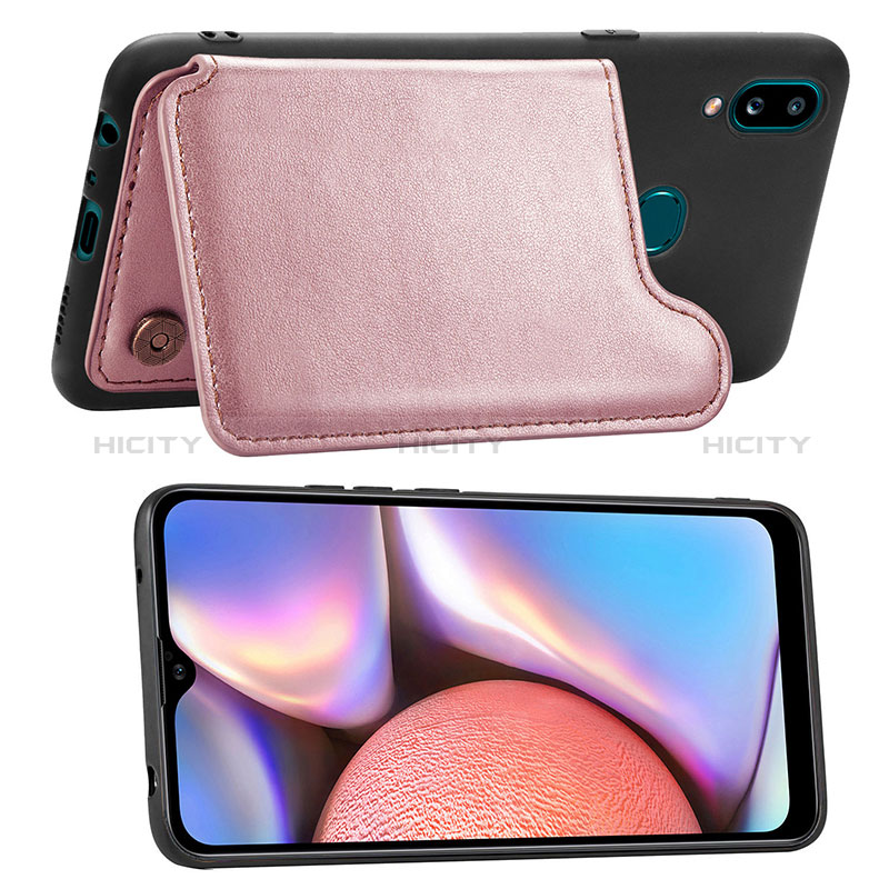 Silikon Hülle Handyhülle Ultra Dünn Schutzhülle Tasche Flexible mit Magnetisch S04D für Samsung Galaxy A10s groß