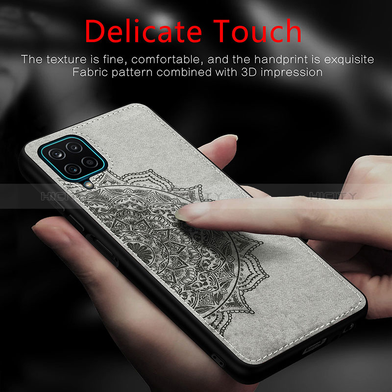 Silikon Hülle Handyhülle Ultra Dünn Schutzhülle Tasche Flexible mit Magnetisch S04D für Samsung Galaxy A12 5G